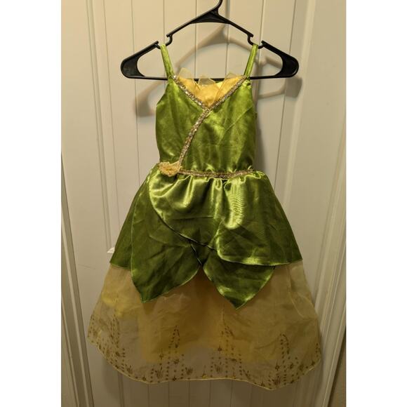 Disguise Disney Tiana Girls 5-6 Princess & The Frog Halloween Costume Dress - Picture 1 of 12